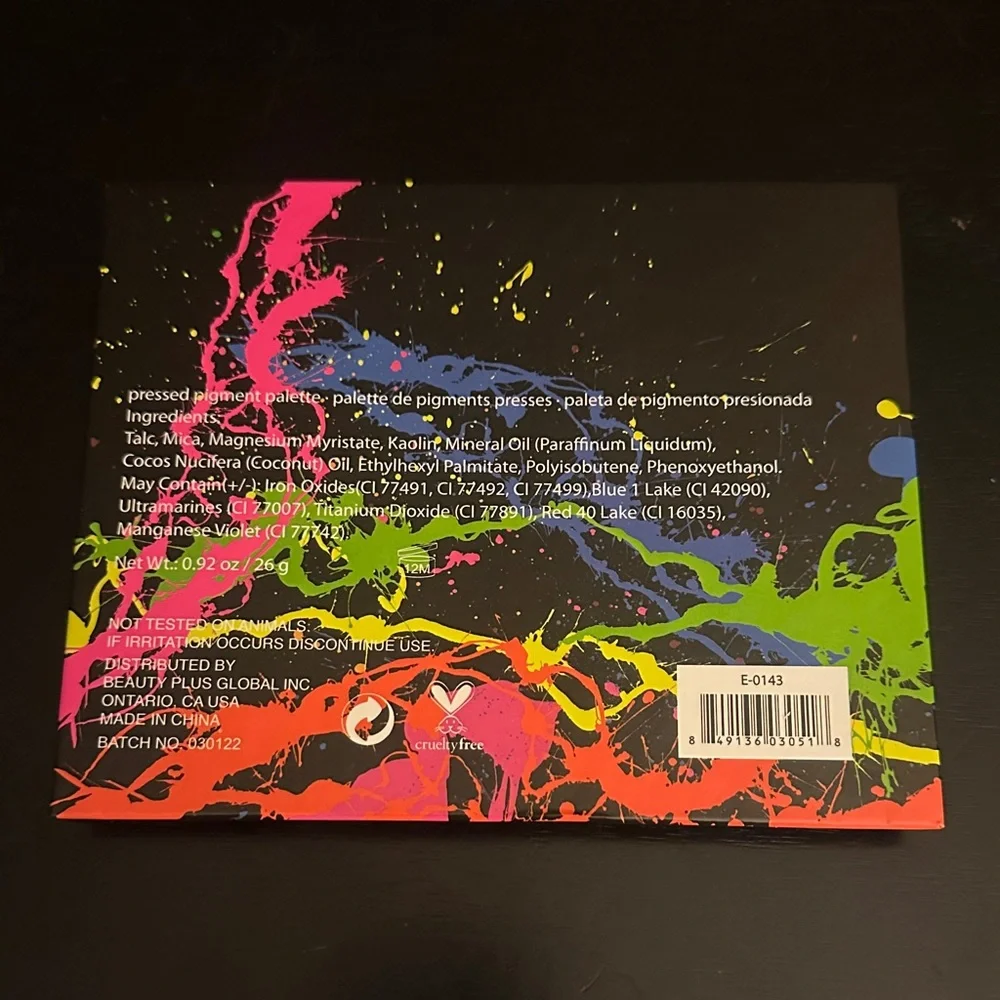City Color Abstract Palette with Neon Pink, Neon Yellow & Bright Green Splatter